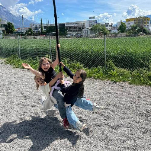 Frühlingsausflug zum Spielplatz